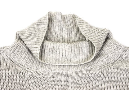 MARGARET HOWELL Greige Linen Wool High Neck Sweater Size L
