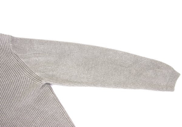 MARGARET HOWELL Greige Linen Wool High Neck Sweater Size L