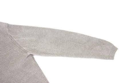MARGARET HOWELL Greige Linen Wool High Neck Sweater Size L