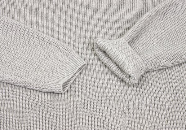 MARGARET HOWELL Greige Linen Wool High Neck Sweater Size L