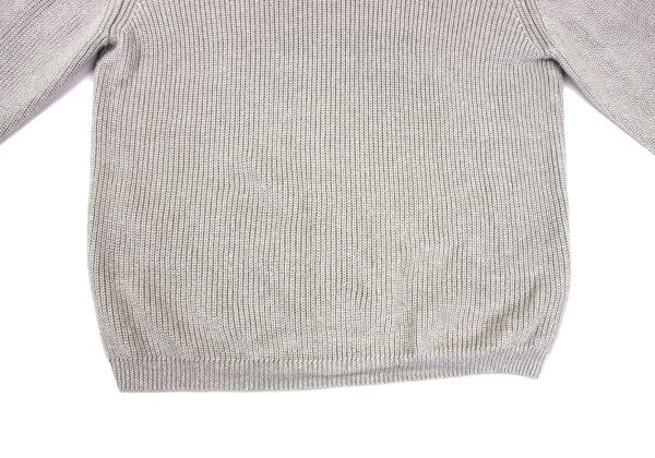 MARGARET HOWELL Greige Linen Wool High Neck Sweater Size L
