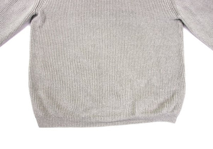 MARGARET HOWELL Greige Linen Wool High Neck Sweater Size L