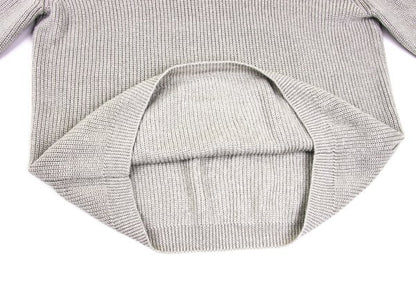 MARGARET HOWELL Greige Linen Wool High Neck Sweater Size L