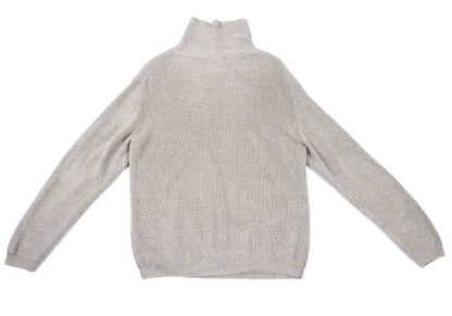 MARGARET HOWELL Greige Linen Wool High Neck Sweater Size L