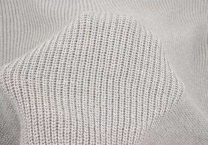 MARGARET HOWELL Greige Linen Wool High Neck Sweater Size L