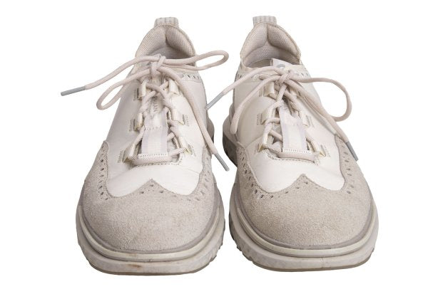 COLEHAAN 5.ZEROGRAND Leather Sneakers White Size 10 (28cm)