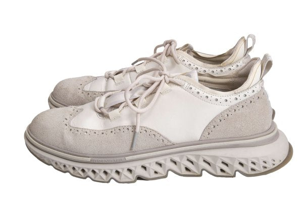 COLEHAAN 5.ZEROGRAND Leather Sneakers White Size 10 (28cm)