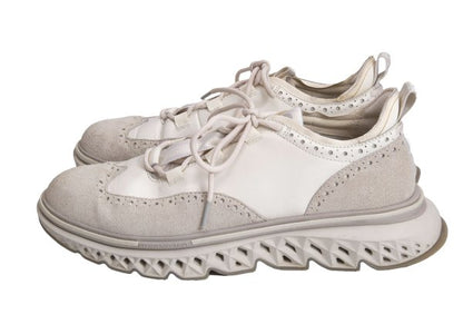 COLEHAAN 5.ZEROGRAND Leather Sneakers White Size 10 (28cm)