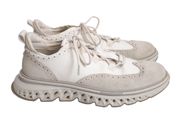 COLEHAAN 5.ZEROGRAND Leather Sneakers White Size 10 (28cm)