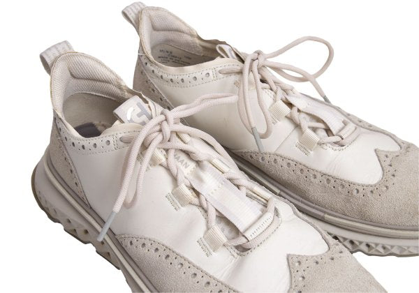 COLEHAAN 5.ZEROGRAND Leather Sneakers White Size 10 (28cm)