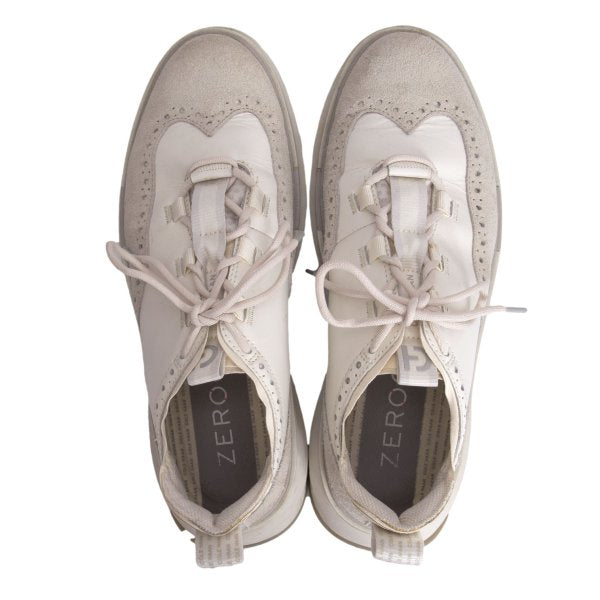 COLEHAAN 5.ZEROGRAND Leather Sneakers White Size 10 (28cm)