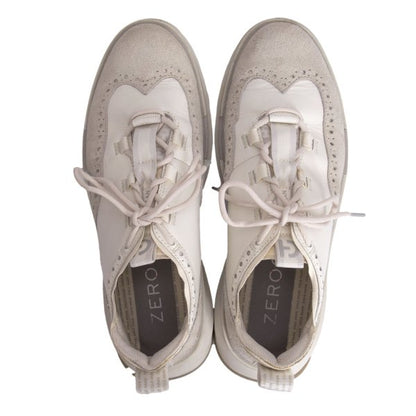 COLEHAAN 5.ZEROGRAND Leather Sneakers White Size 10 (28cm)