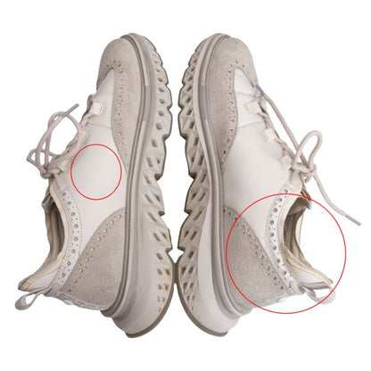 COLEHAAN 5.ZEROGRAND Leather Sneakers White Size 10 (28cm)