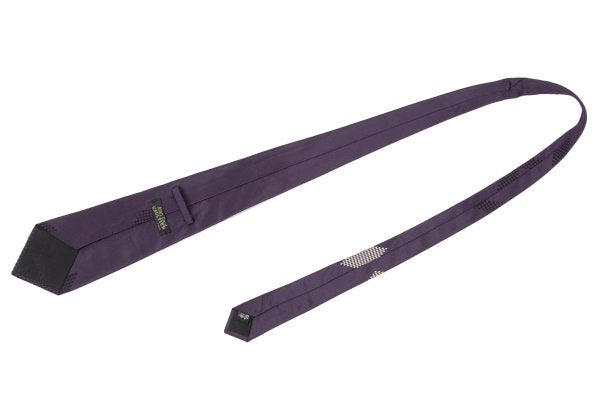 Jean Paul GAULTIER Purple Silk Diamond Jacquard Tie