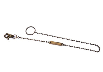 Jean's Paul GAULTIER Logo Plate Ball Wallet Chain Gold