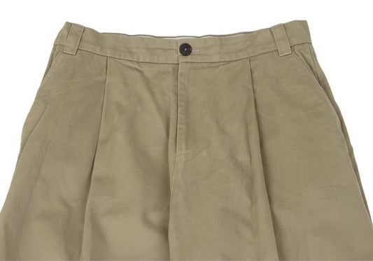 STUDIO NICHOLSON SORTE Beige Peach Cotton Twill Pants Size L