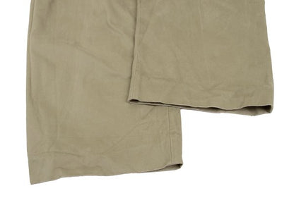 STUDIO NICHOLSON SORTE Beige Peach Cotton Twill Pants Size L