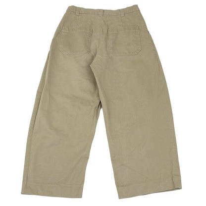 STUDIO NICHOLSON SORTE Beige Peach Cotton Twill Pants Size L