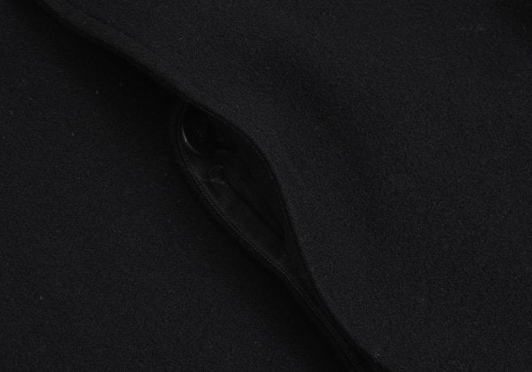 STUDIO NICHOLSON Melton Wool Fly Front Coat Black Size M