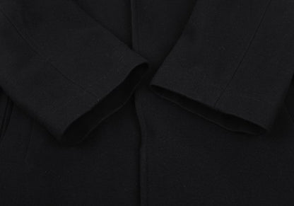 STUDIO NICHOLSON Melton Wool Fly Front Coat Black Size M
