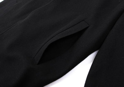 STUDIO NICHOLSON Melton Wool Fly Front Coat Black Size M