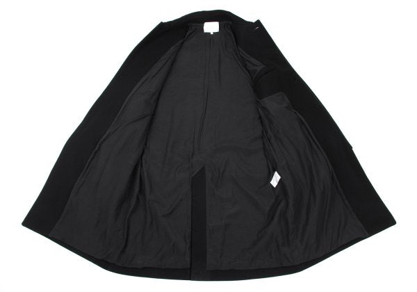 STUDIO NICHOLSON Melton Wool Fly Front Coat Black Size M
