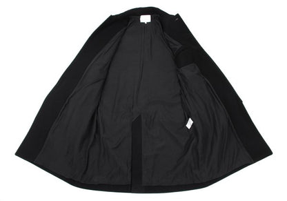STUDIO NICHOLSON Melton Wool Fly Front Coat Black Size M