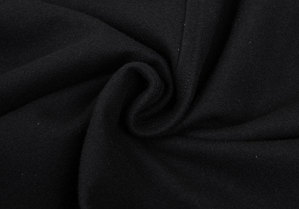 STUDIO NICHOLSON Melton Wool Fly Front Coat Black Size M