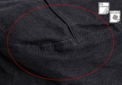 Y's Linen Drawstring Shoulder Bag Black