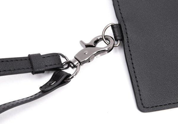 Y's Faux Leather Strap Black