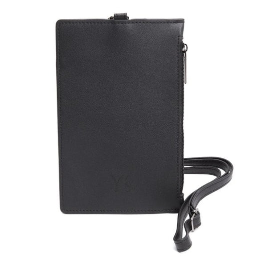 Y's Faux Leather Strap Multi-Case Black