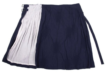 Y's Shirring Dot Pleated Wrap Skirt Purple Size 1