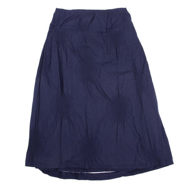 Y's Shirring Dot Pleated Wrap Skirt Purple Size 1