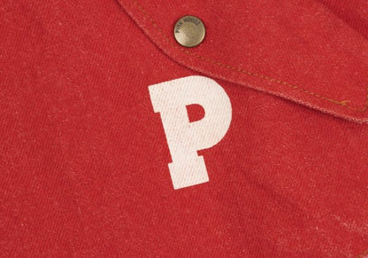 PINK HOUSE Patch Design Denim Vest Red Size M