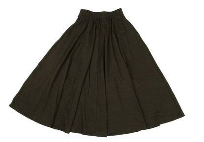 KENZO Wool A-Line Midi Skirt Green Size M