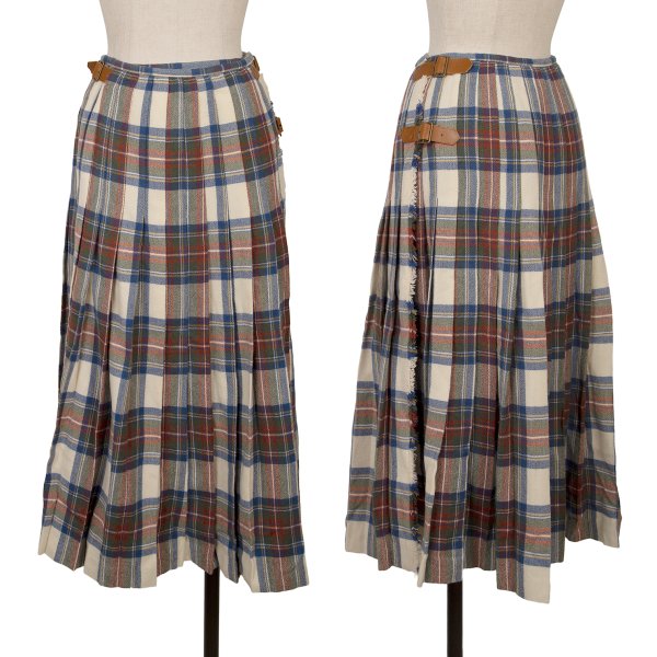 Pink House WONDERFUL WORLD KANEKO ISAO Check Skirt Size M