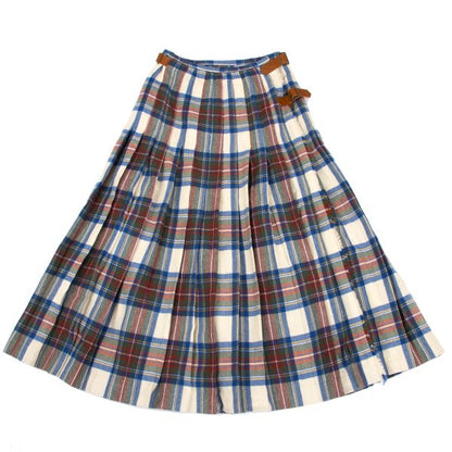 Pink House WONDERFUL WORLD KANEKO ISAO Check Skirt Size M