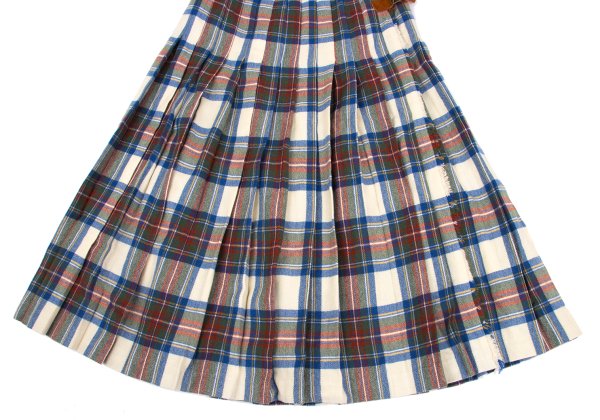 Pink House WONDERFUL WORLD KANEKO ISAO Check Skirt Size M