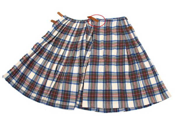 Pink House WONDERFUL WORLD KANEKO ISAO Check Skirt Size M