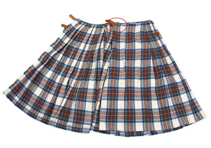 Pink House WONDERFUL WORLD KANEKO ISAO Check Skirt Size M