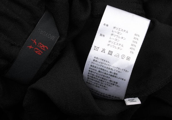 SENSOUNICO MOYURU Poly-Rayon Shadow Pants Black Size M-L
