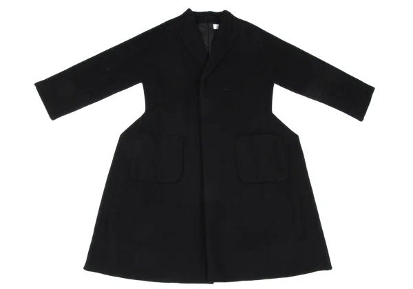 COMME des GARCONS 22AW Melton Wool 2D Coat Black Size XS