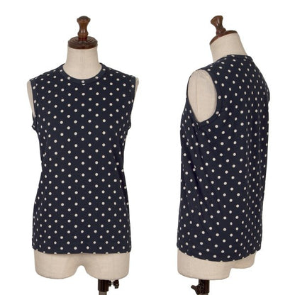 tricot COMME des GARCONS Dot Print Tank Navy White Size S
