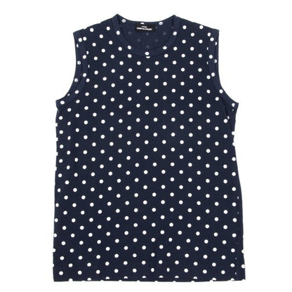 tricot COMME des GARCONS Dot Print Tank Navy White Size S