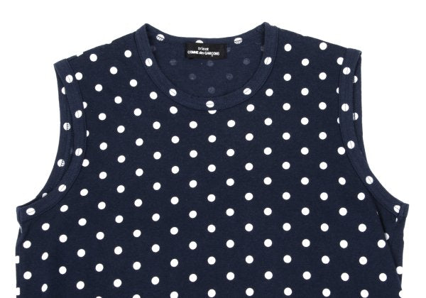 tricot COMME des GARCONS Dot Print Tank Navy White Size S