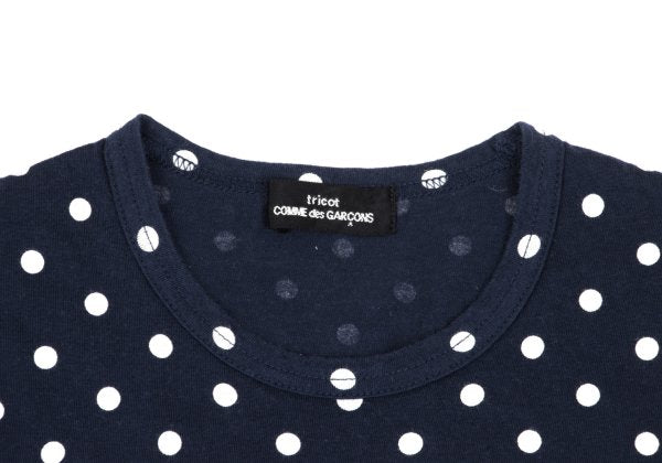 tricot COMME des GARCONS Dot Print Tank Navy White Size S