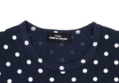 tricot COMME des GARCONS Dot Print Tank Navy White Size S