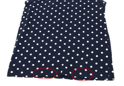 tricot COMME des GARCONS Dot Print Tank Navy White Size S