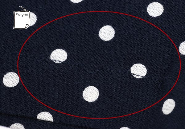 tricot COMME des GARCONS Dot Print Tank Navy White Size S