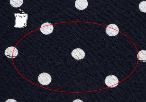 tricot COMME des GARCONS Dot Print Tank Navy White Size S